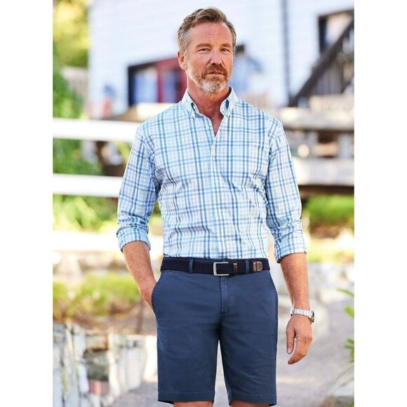 Lands’ End Men’s Chocolate Brown Woven Braid Elastic Belt Size Large 36-38 - Picture 3 of 10